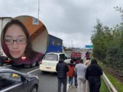 Carro fúnebre recorre Pitrufquén con cuerpo de joven madre víctima de voraz incendio en mall chino