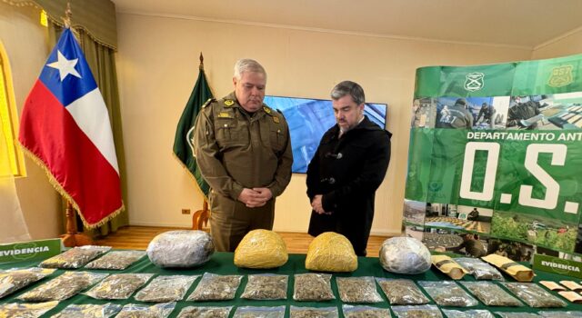 Carabineros de La Araucanía decomisa más de 181 kilos de drogas en 2026