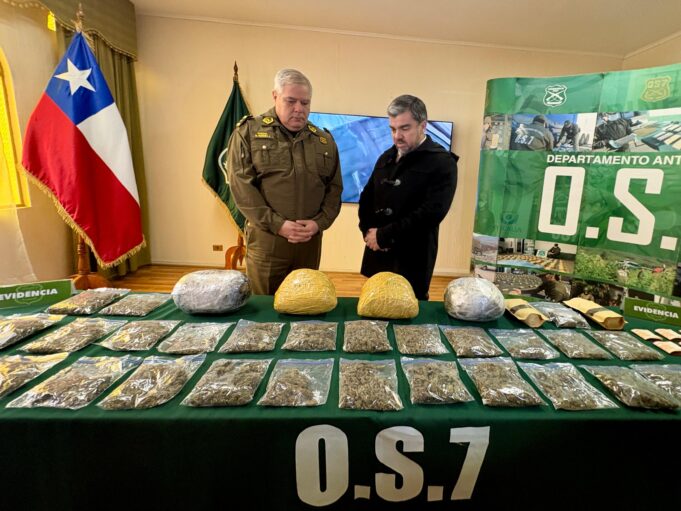 Carabineros de La Araucanía decomisa más de 181 kilos de drogas en 2026