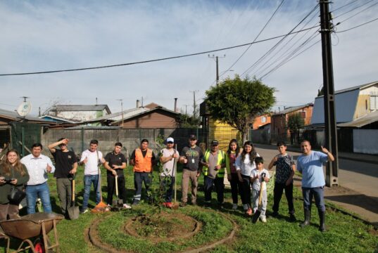 Vecinos y municipio recuperan espacio público en sector El Bosque de Freire