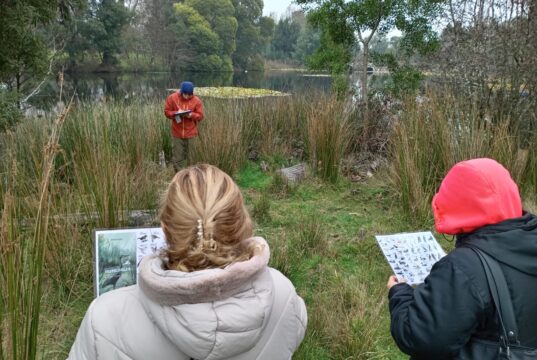 Municipalidad de Freire realizó jornada de educación ambiental en Laguna Santa Julia junto a adultos mayores