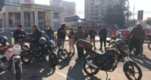 Masiva fiscalización de extranjeros dedicados al delivery en sector poniente de Temuco