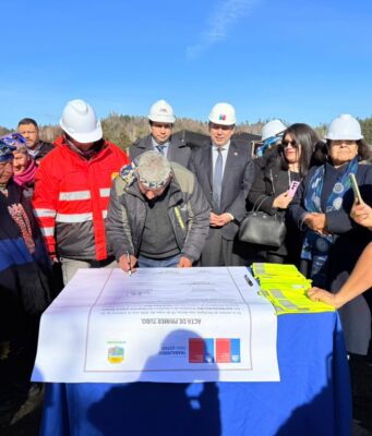 Municipalidad de Pitrufquén y el MOP dan inicio a las obras de mejoramiento y ampliación del APR en Puraquina Bajo