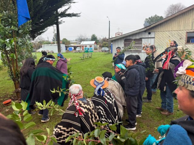 Comuy honró sus raíces con izamiento de bandera mapuche a días del We Tripantu