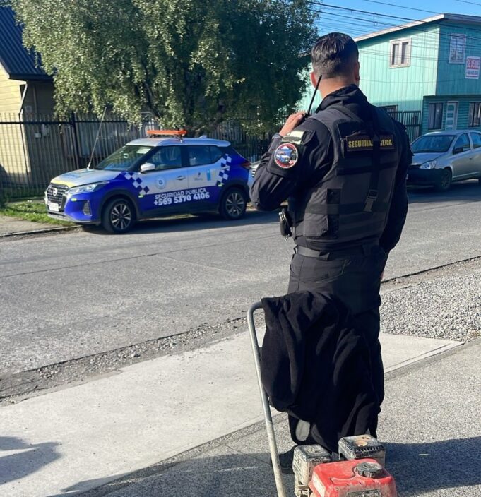 Operativo en Villarrica permitió detener a dos personas y recuperar maquinaria robada