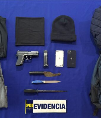 Detectives de la BIPE Angol detienen a dos adolescentes por infracción a la Ley de Armas en Victoria