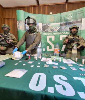 La «cocina» de la ketamina desbaratada en Temuco: tres detenidos y millonario decomiso