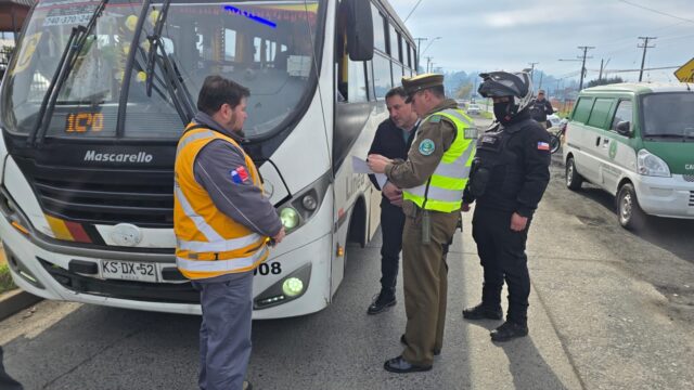 SEREMI de Transportes y telecomunicaciones junto a Carabineros realizan nuevo operativo de fiscalización vial en Temuco