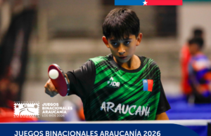 Buscan a los mejores deportistas del tenis de mesa de La Araucanía para representar a la región en los Juegos Binacionales 2026