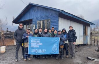Por trabajos voluntarios de invierno Santo Tomás Temuco despliega amplio operativo comunitario en Lonquimay