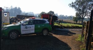 Volcamiento de carro bomba en Barros Arana: prueba preliminar apuntaría a consumo de alcohol del conductor