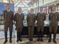 La escuela de oficiales de carabineros realiza campaña de difusión en La Araucanía para invitar a nuevos postulantes