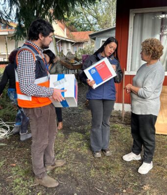 Gobierno entrega ayuda a familias afectadas por sistema frontal en La Araucanía