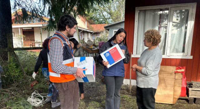 Gobierno entrega ayuda a familias afectadas por sistema frontal en La Araucanía
