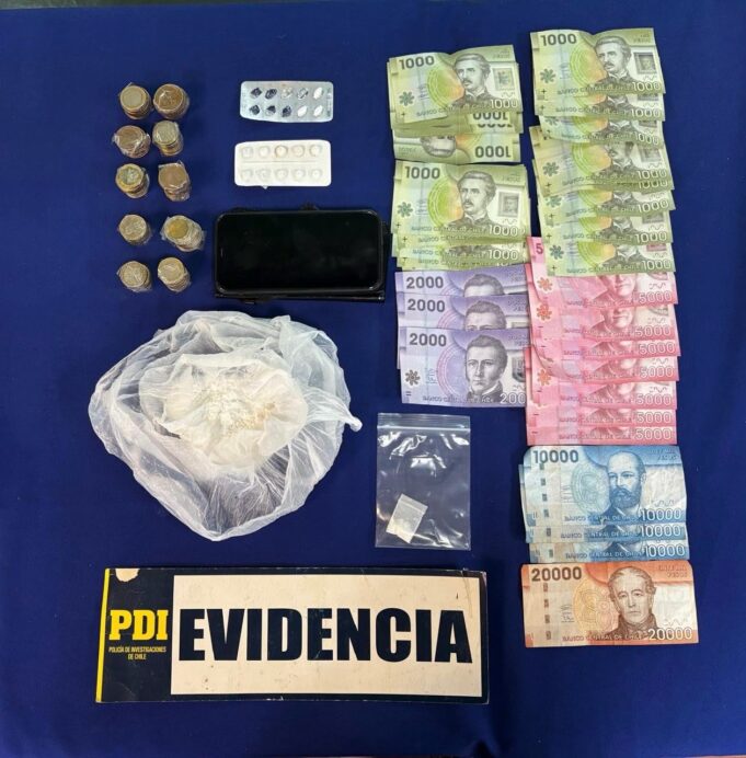 Pareja perteneciente al clan «Los Popos» es detenida por microtráfico tras operativo en Curacautín