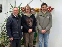 El Ministro de la Presidencia, José García Ruminot y Diputado Stephan Schubert realizan visita protocolar a la alcaldesa Jacqueline Romero