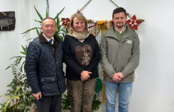El Ministro de la Presidencia, José García Ruminot y Diputado Stephan Schubert realizan visita protocolar a la alcaldesa Jacqueline Romero