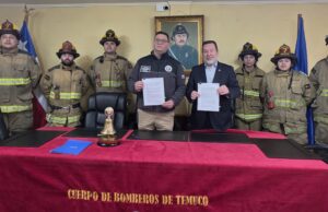 Aguas Araucanía exime del pago de agua a 65 cuarteles de Bomberos de La Araucanía