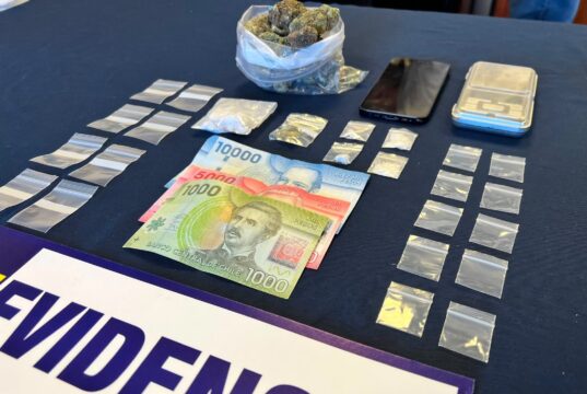 Investigación por venta de drogas en entorno escolar termina con adolescente detenido en Pitrufquén