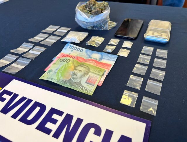 Investigación por venta de drogas en entorno escolar termina con adolescente detenido en Pitrufquén
