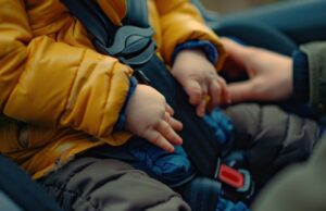 Alertan riesgos en el traslado de niños: uso de parkas reducirían la protección de las sillas de seguridad