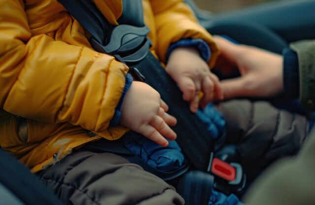 Alertan riesgos en el traslado de niños: uso de parkas reducirían la protección de las sillas de seguridad