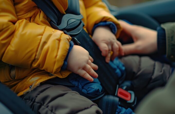 Alertan riesgos en el traslado de niños: uso de parkas reducirían la protección de las sillas de seguridad