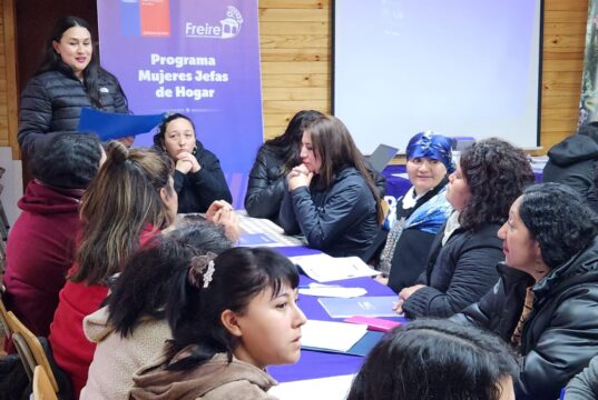 Mujeres de Freire culminan primera etapa de formación laboral del Programa Mujeres Jefas de Hogar