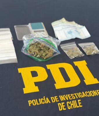 Investigación por venta de drogas culmina con un detenido y decomiso de 69 dosis de marihuana en Pucón