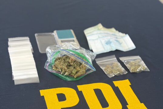 Investigación por venta de drogas culmina con un detenido y decomiso de 69 dosis de marihuana en Pucón