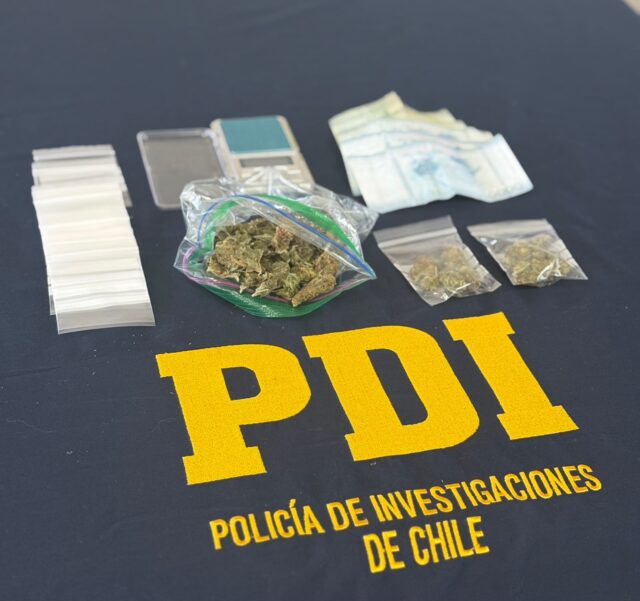 Investigación por venta de drogas culmina con un detenido y decomiso de 69 dosis de marihuana en Pucón