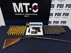 Allanamiento en zona rural de Lumaco termina con armas y abundante munición incautada