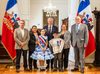 Campeones nacionales de cueca infantil de Teodoro Schmidt participaron en ceremonia junto al Presidente Kast