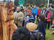 Estudiantes de la escuela El Crucero de Nueva Imperial culminan taller de instrumentos mapuches