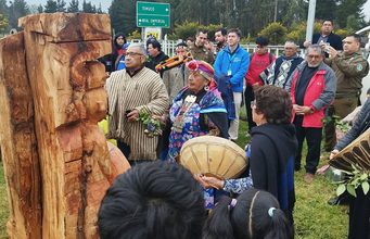 Estudiantes de la escuela El Crucero de Nueva Imperial culminan taller de instrumentos mapuches