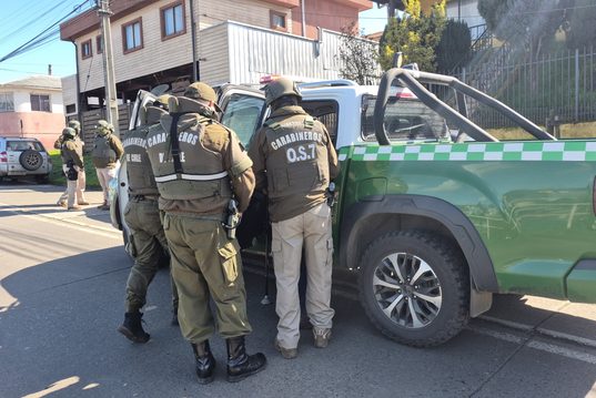 Desbaratan banda dedicada al tráfico de drogas tras operativo simultáneo en tres inmuebles de Carahue