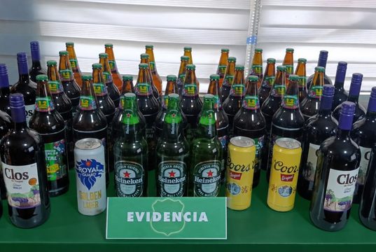 Freire: decomisan bebidas alcohólicas tras detectar presunta venta clandestina en sector Hacienda Allipén