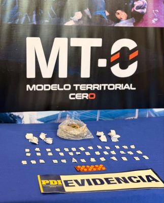 PDI desbarata venta de drogas en pleno centro de Temuco: cuatro detenidos y más de 100 dosis incautadas