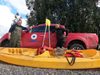 Entre el agua y el barro: equipo de salud de Pitrufquén llegó en kayak hasta pacientes aislados por las inundaciones