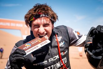 Puconico Bruno Bozzo cierra en el podio su categoría con un sólido debut en el mundial de Rally-Raid en Marruecos