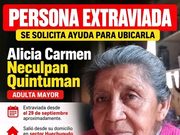 Familia busca a adulta mayor desaparecida desde el 29 de septiembre en Villarrica: salió rumbo a sector Vista Hermosa y no regresó