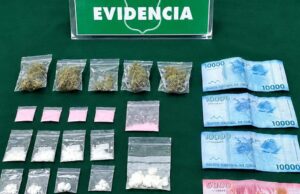Persecución en sector Ultraestación termina con cuatro detenidos y decomiso de drogas