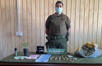Allanamiento en villa El Bosque de Freire termina con un detenido y decomiso de drogas